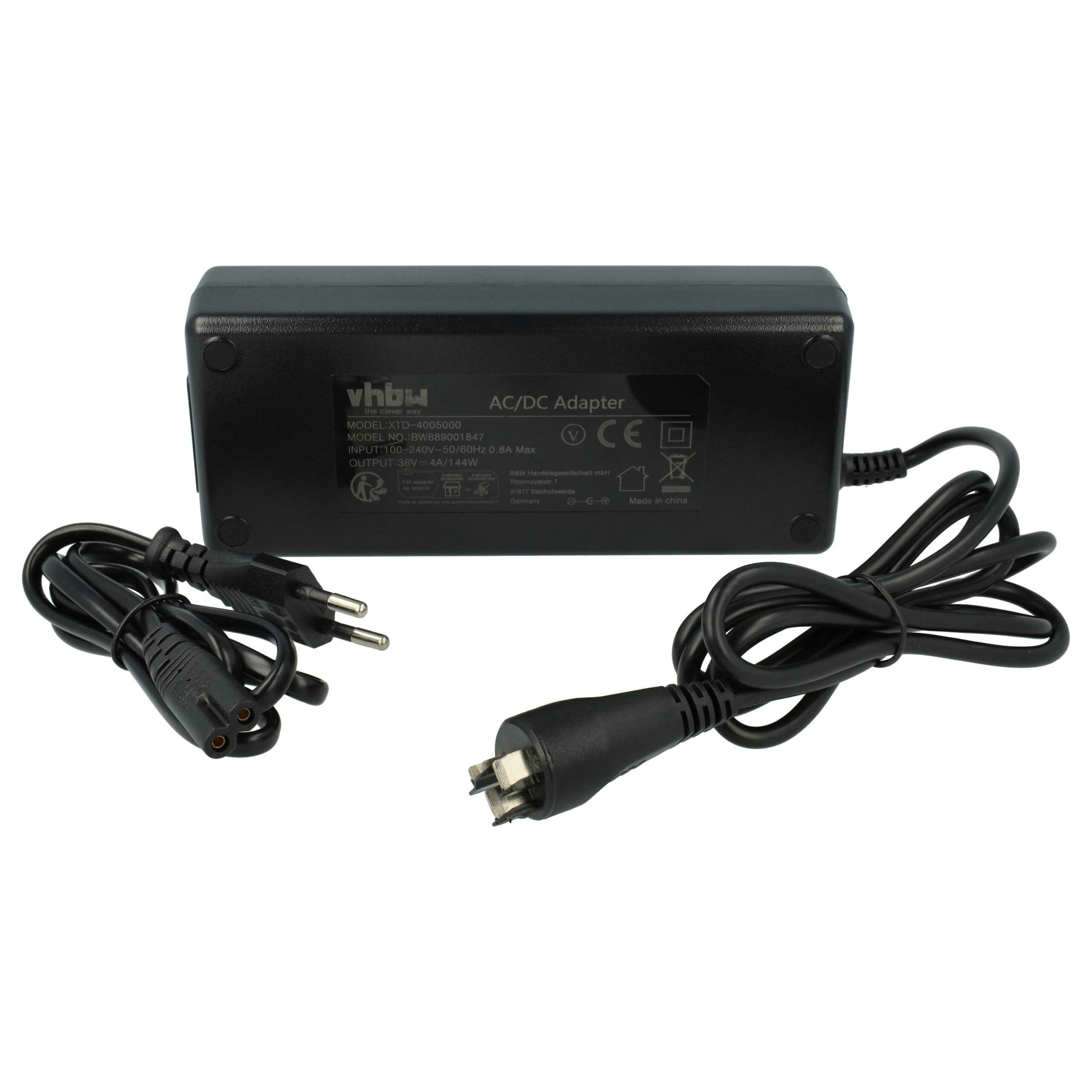 Carregador para Bateria E-Bike Bosch vhbw - Substitui BCS220, 0 275 007 907