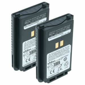 Bateria vhbw para Rádio Yaesu SBR-28/SBR-28Li - 1750 mAh 7.4 V Li-Ion (Pack 2x)