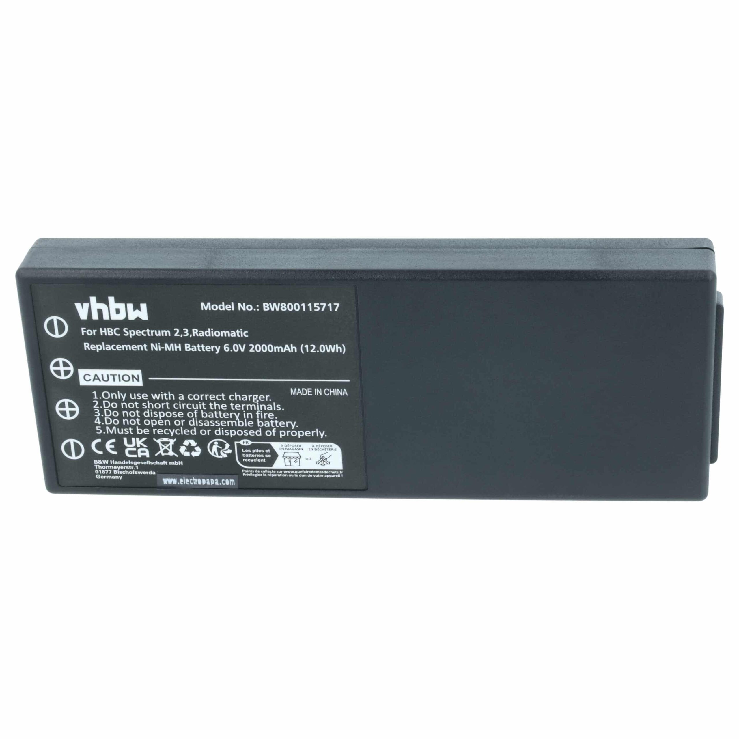 2x Bateria de Substituição para Comando HBC 005-01-00466, BA210040 (FuB 10AA), BA210 - 2000 mAh - Image 3