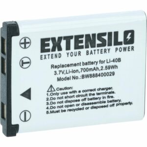 Bateria EXTENSILO compatível com BenQ DLI216 - 700mAh, 3.7V, Li-Ion