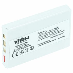 Bateria para Telemóvel vhbw compatível com Aiptek ZPT-NKA - 700 mAh 3.7 V Li-Ion