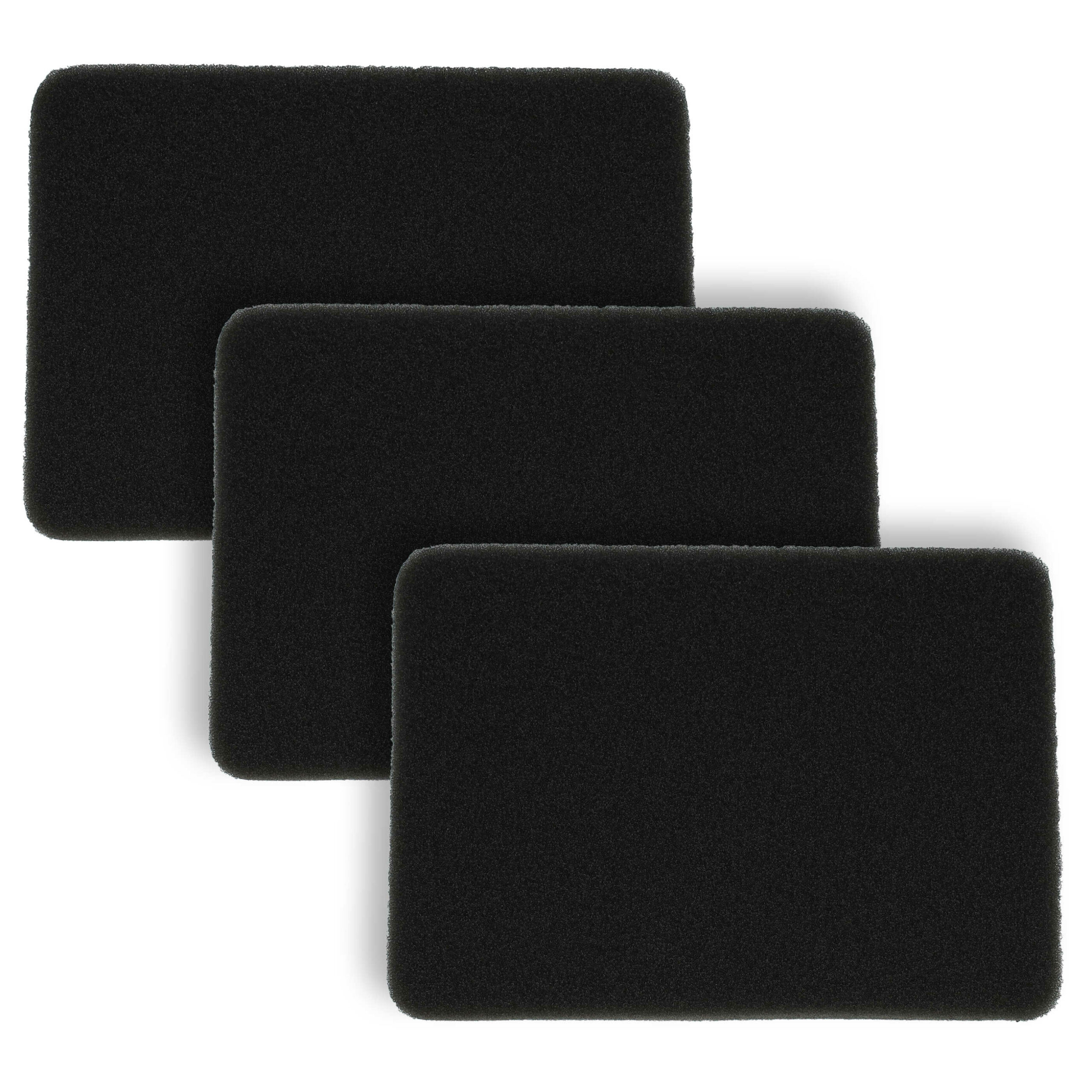 3x Filtros de Espuma para Aspirador Rowenta RS-RT4229 - vhbw