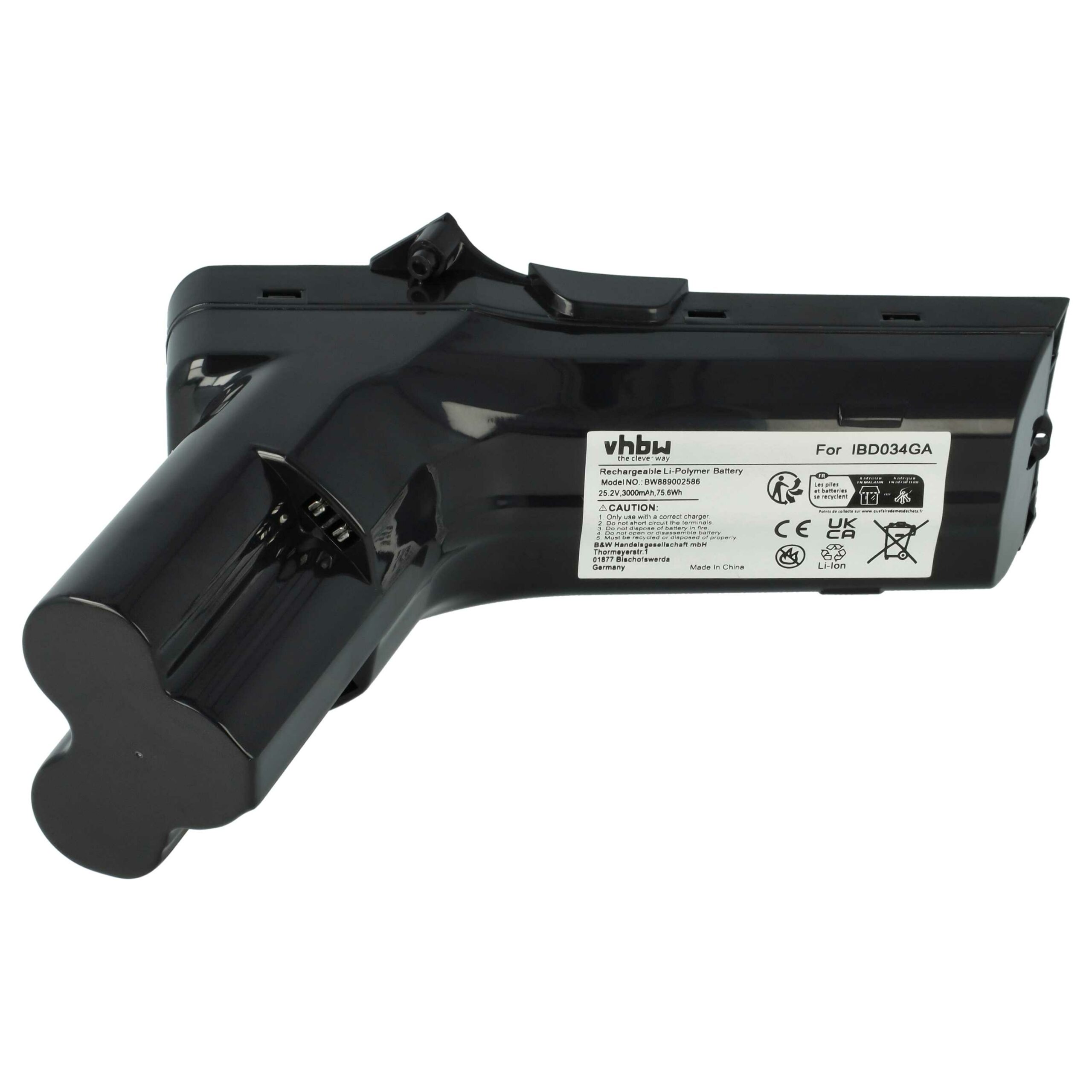 Bateria vhbw para Philips IBD034GA, 300000517621, 300000517631 - 3000mAh, 25.2V, Li-Ion - Image 2