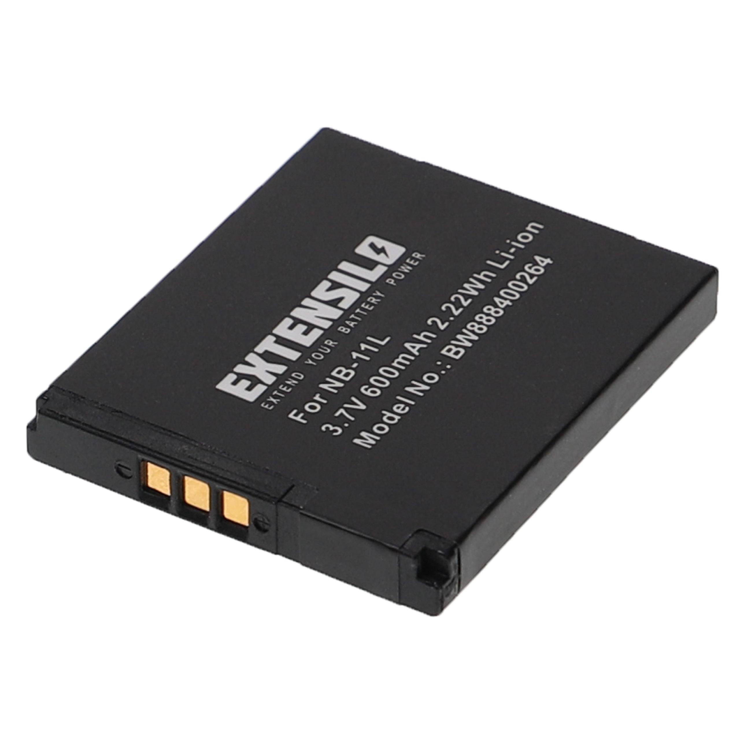 2 Baterias EXTENSILO para Canon NB-11LH, NB-11L - 600mAh, 3.7V, Li-Ion - Image 3
