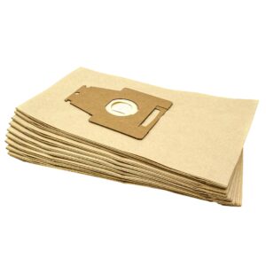 10x Sacos para Aspirador Bosch Tamanho P - Papel Areia