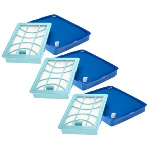 Conjunto de 3 Filtros vhbw para Aspirador Philips CP0617+CP0616, FC8003/01