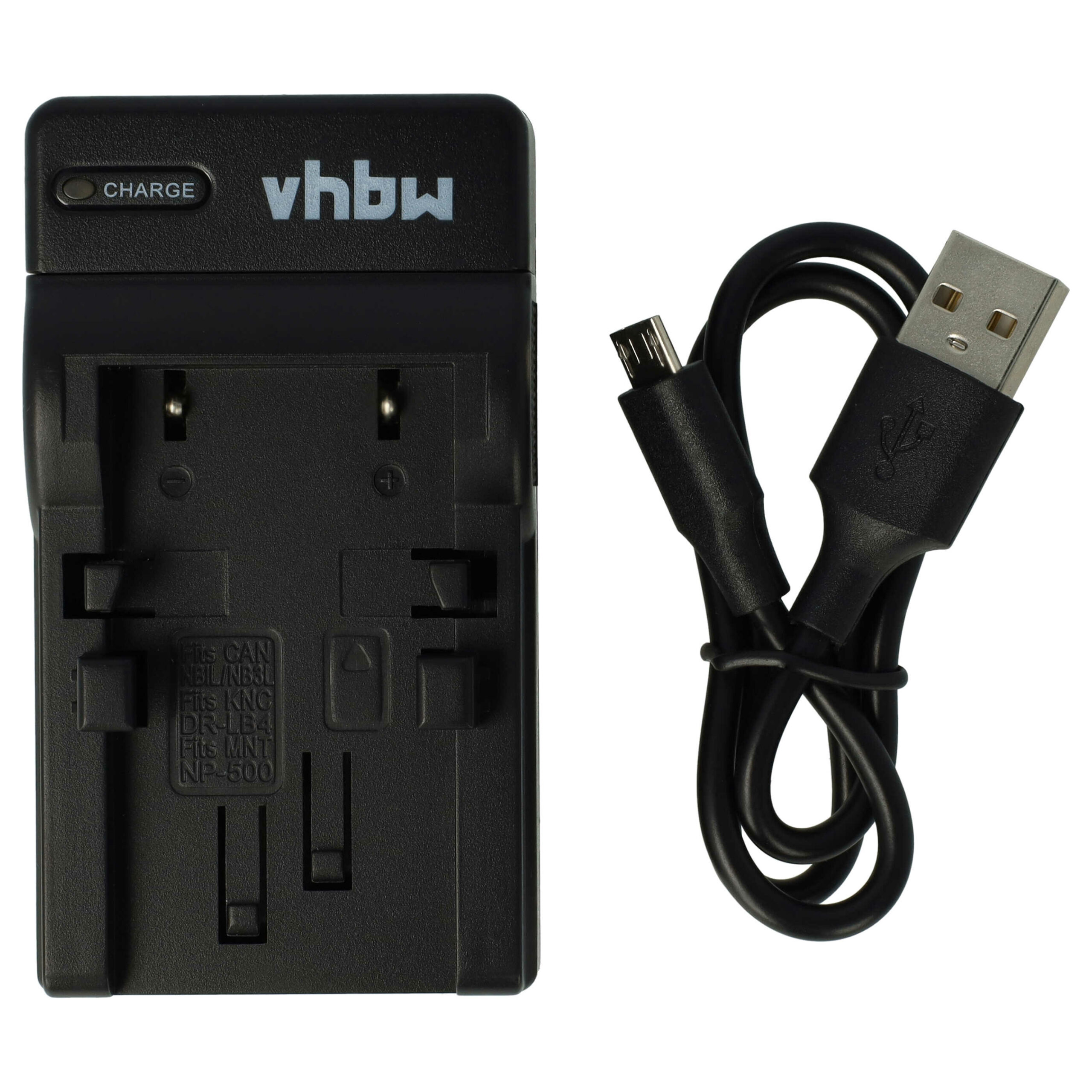 Carregador de Bateria USB-C + Cabo para Praktica, Jenoptik, Konica Minolta e Fujitsu-Siemens vhbw
