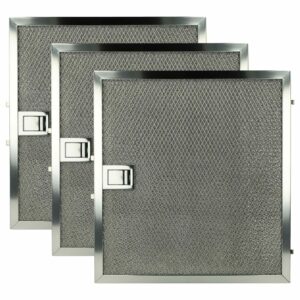 3x Filtro de Gordura Metal de Longa Duração vhbw compatível com Miele 8270440