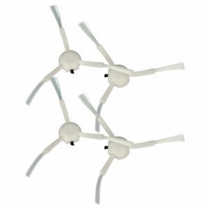 4 Escovas Laterais vhbw para Dreame 2839434, 20020100000446 - Aspirador Robô, 3 Braços, Branco