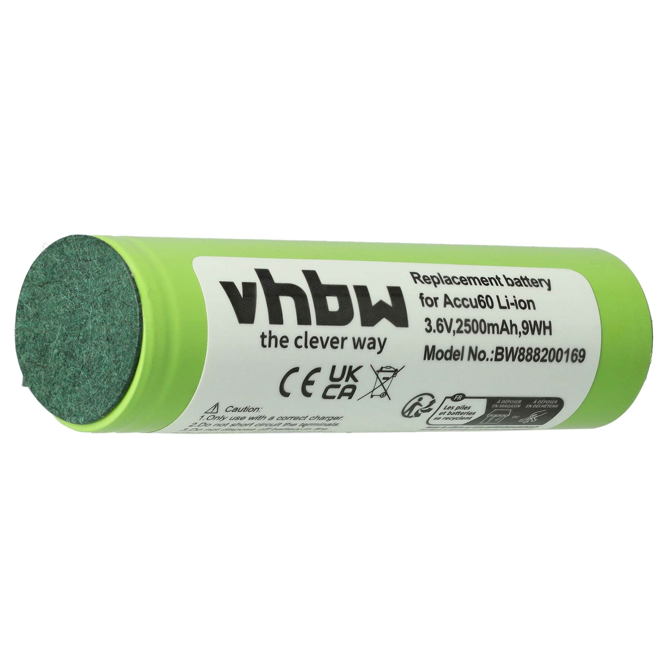 Bateria de substituição para Gardena 08829-00.640.00, 08800-000.640.00 - 2500 mAh, 3.6 V, Li-Ion vhbw