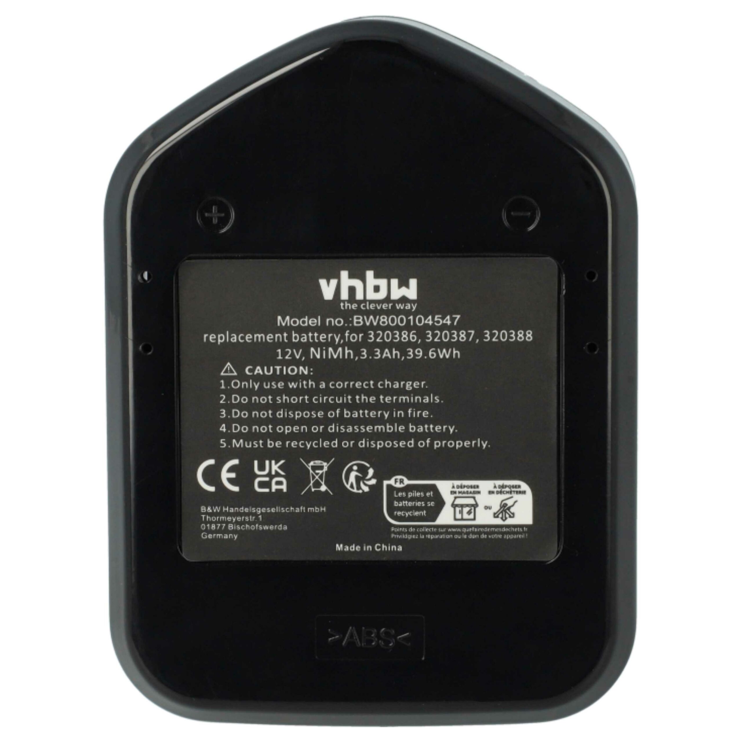 2x Bateria compatível Hitachi 320608, 320606, 320388, 320387, 320386 - 3300 mAh, 12 V, NiMH - Image 3