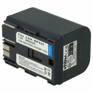Bateria vhbw para Câmaras Canon (BP-535, BP-511, BP-522, BP-512, BP-514) - 2800 mAh 7.2 V Li-Ion