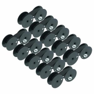 Pack 10x Fita de Tinta Compatível GR 1, GR 24, GR 51 para Máquinas de Escrever Triumph-Adler - Preta vhbw