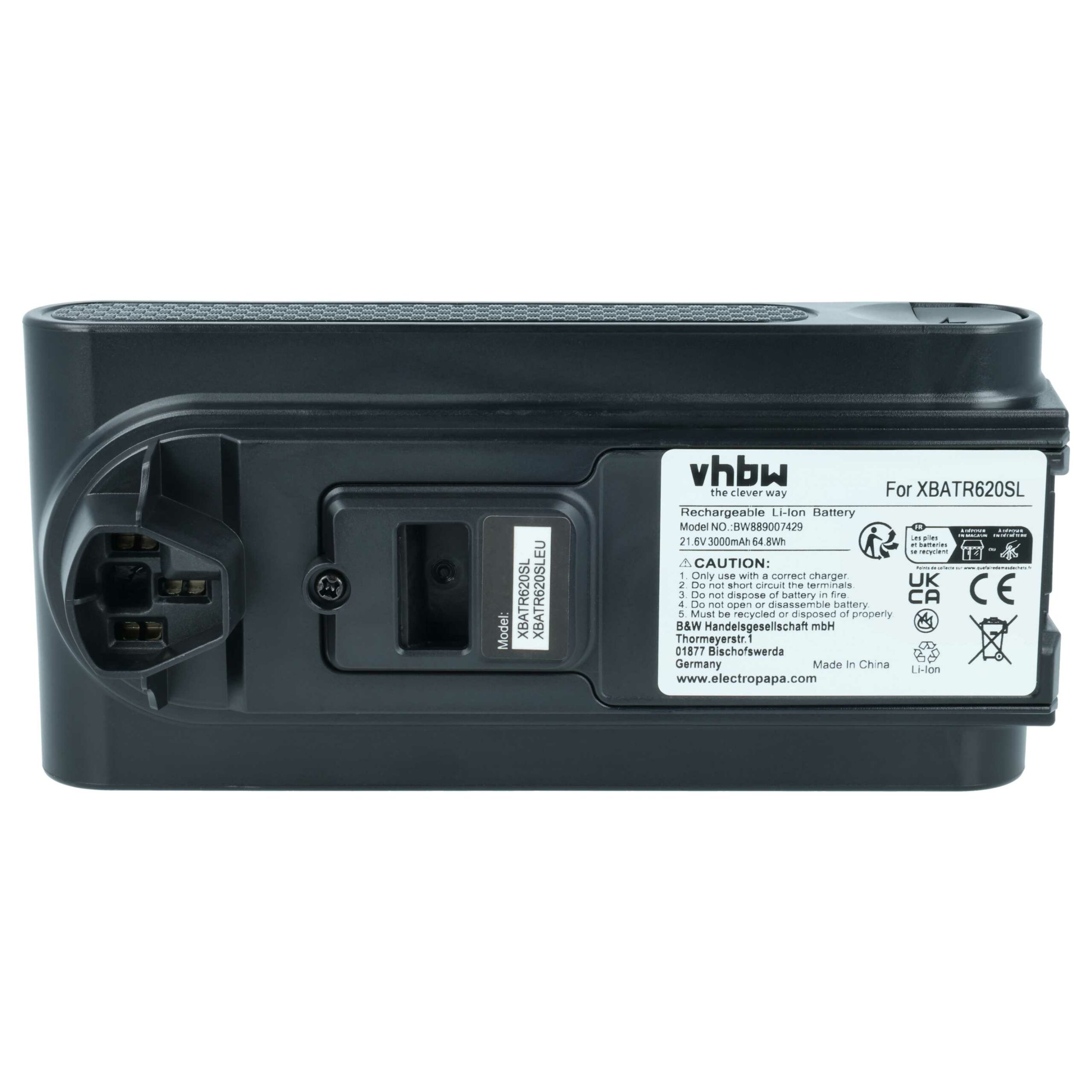 Bateria vhbw para Shark XBATR620SL, XBATR625SLEU, XBATR625SL - 3000mAh, 21.6V, Li-Ion - Image 3