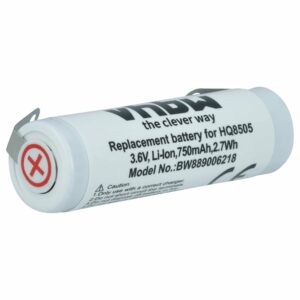 Bateria vhbw para Máquinas de Barbear Philips - 750 mAh 3.6V Li-Ion