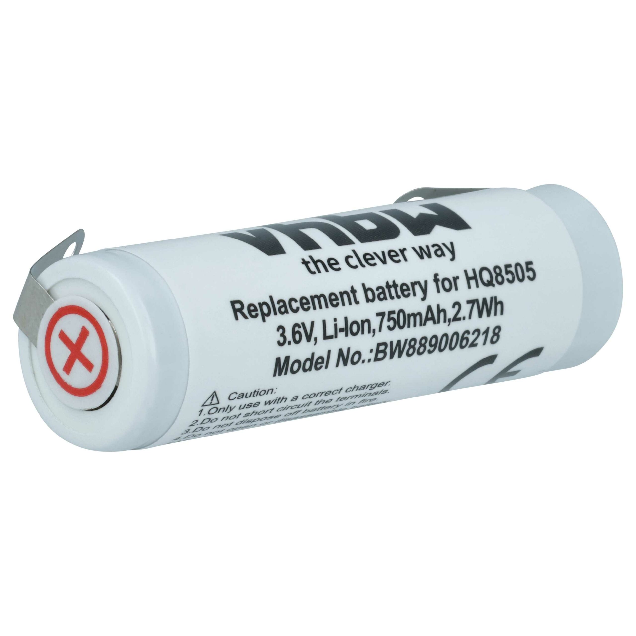 Bateria vhbw para Máquinas de Barbear Philips - 750 mAh 3.6V Li-Ion