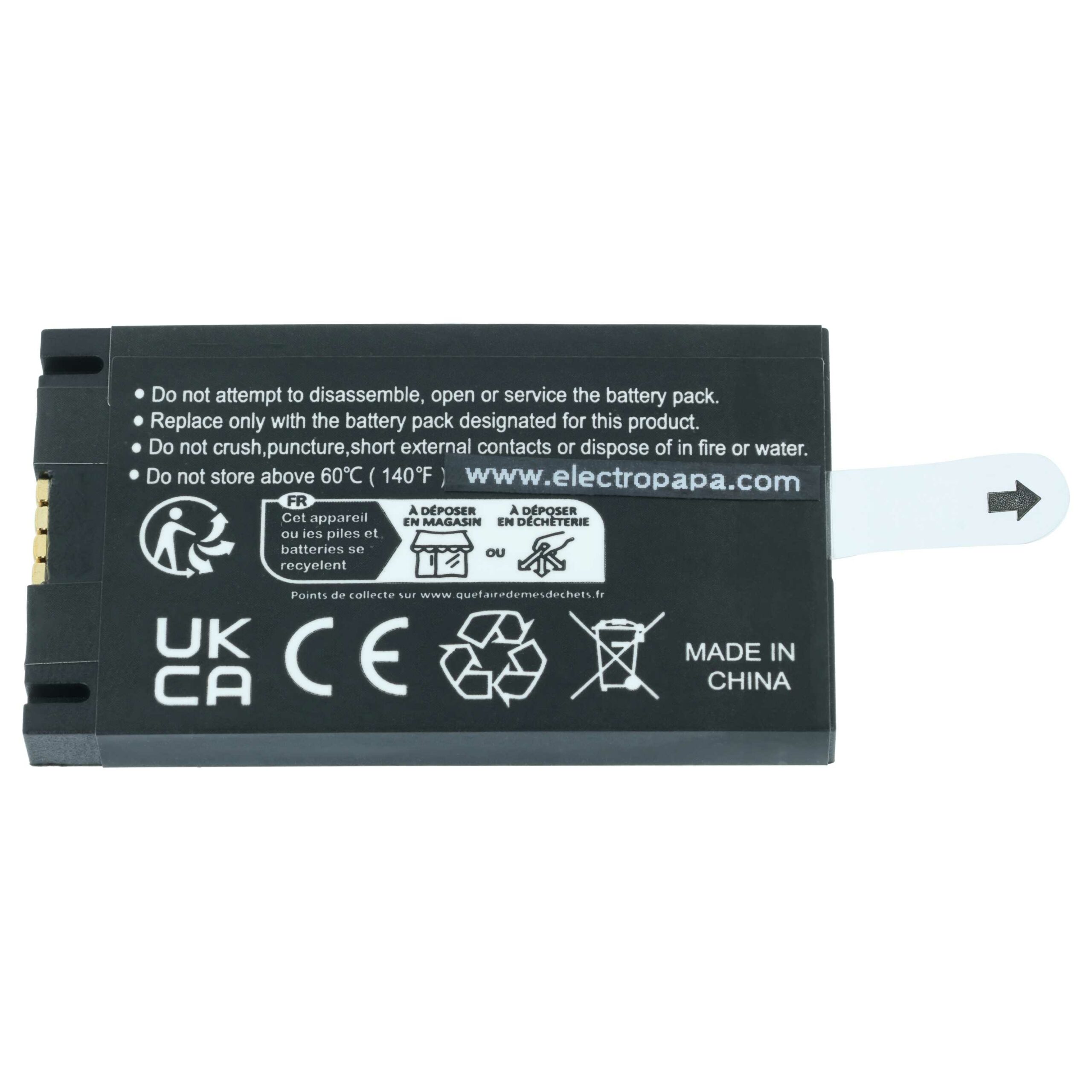 5x Bateria vhbw compatível com Datalogic 11300794, 3H21-00000370 - Scanner POS 1100 mAh 3.7 V - Image 4
