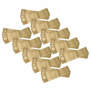 50x Sacos para Aspirador compatível com Johnson Diversy 8502.16 para Alto - Cartão / Papel Filtrante