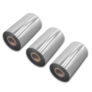 3x Fita Térmica de Transferência para Impressoras Citizen, Zebra e Godex - 110 mm x 300 m, Qualidade Wax Resin