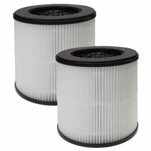 2x Filtro para Purificador de Ar Acekool - Pré-filtro + HEPA + Carvão Ativado vhbw