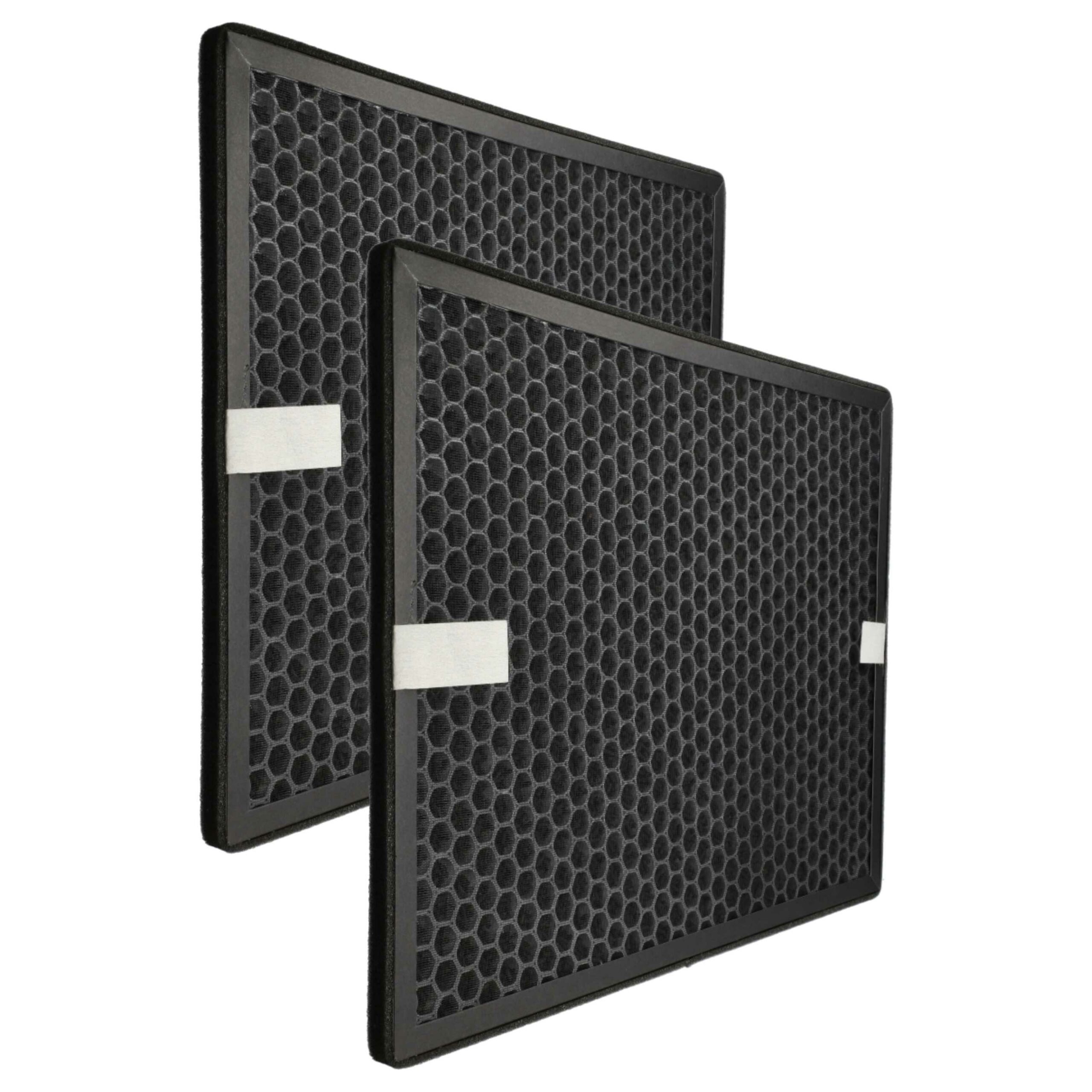 2x Filtro de Carvão Ativado Compatível Philips FY1413/30 para Purificador de Ar - vhbw
