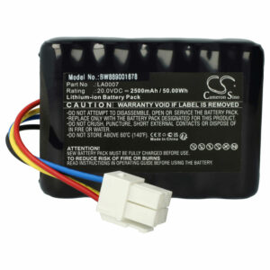 Bateria vhbw compatível Landxcape LA0007 - 2500 mAh 20 V Li-Ion