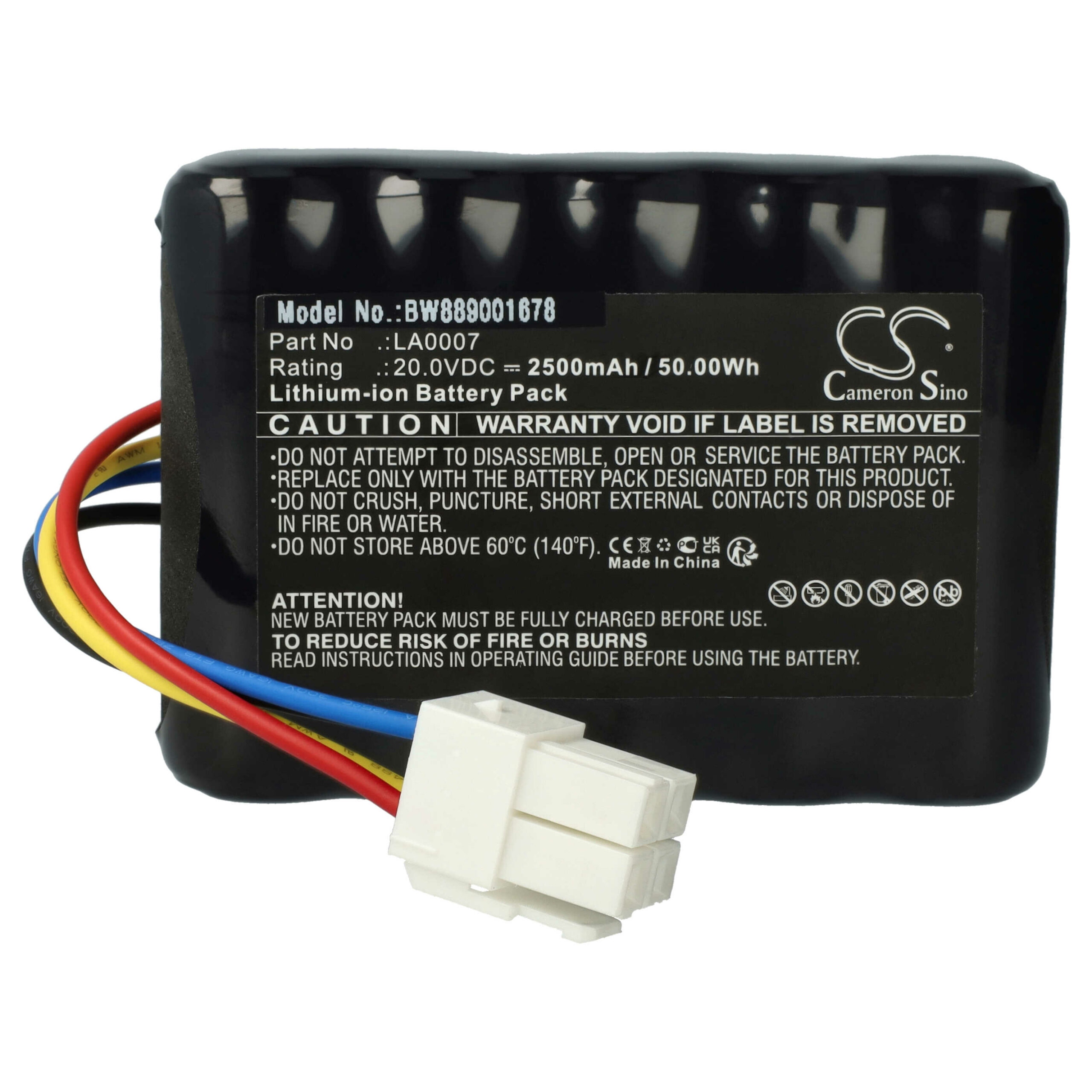 Bateria vhbw compatível Landxcape LA0007 - 2500 mAh 20 V Li-Ion