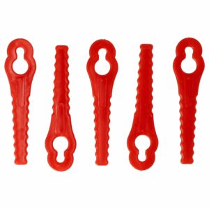 5x Lâminas de Substituição para Aparador de Relva Güde 58586 - vhbw (Vermelho)