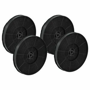 Filtro de Carvão Ativado vhbw para Coifa Bomann KF568 - Pack 4 unidades, 17,5 cm