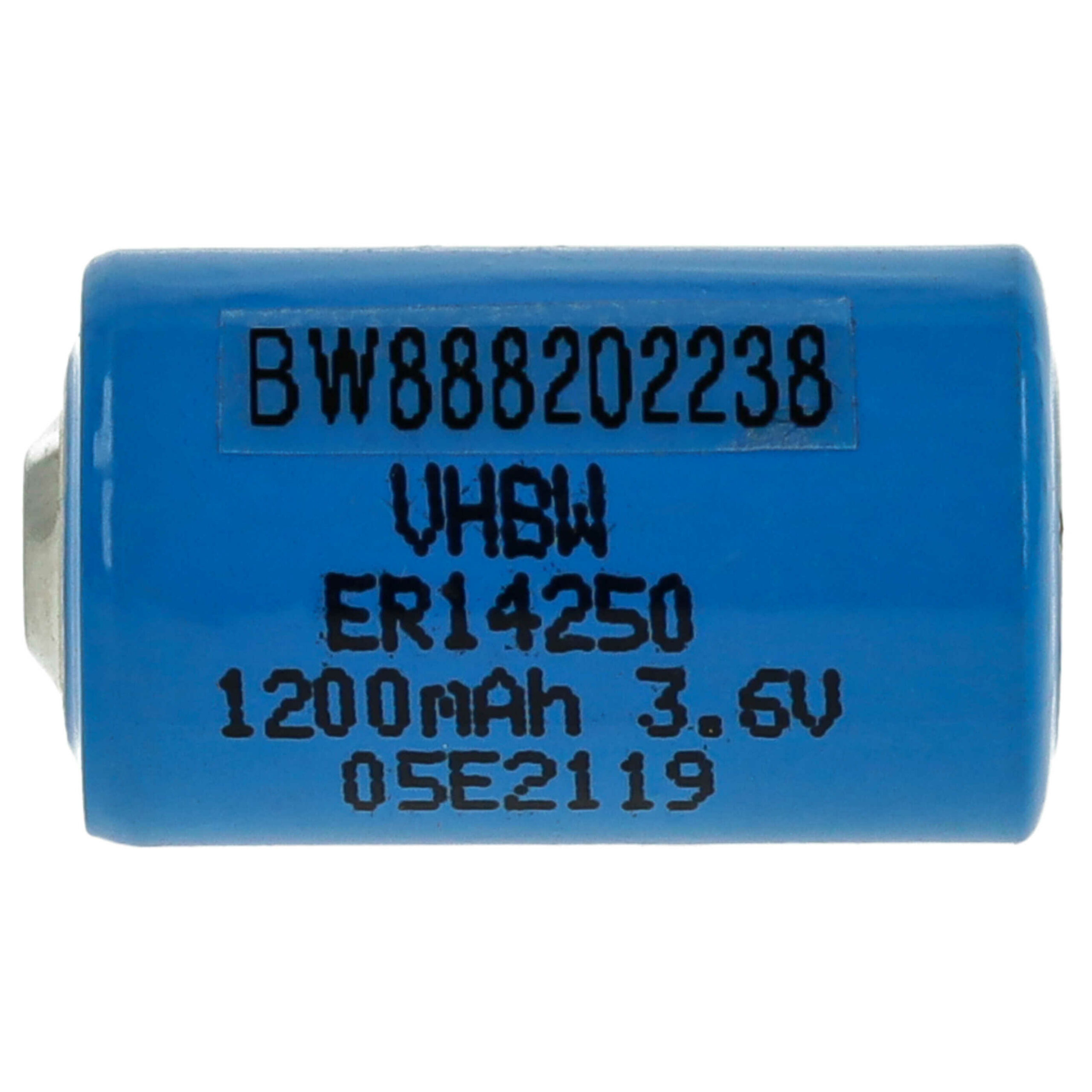 Bateria ER14250 vhbw Premium 1/2AA 1200 mAh 3.6V Li-SOCl2