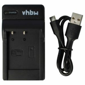 Carregador de Bateria USB-C com Cabo para Câmaras Minox, Hitachi, Premier, Maginon - 0.5 A