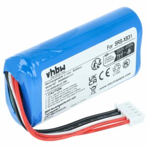 Bateria vhbw para Sony SRS-XB31, SRS-XB33 - Li-Ion 3000 mAh (ST-06, IAJ002NA, ID1057)