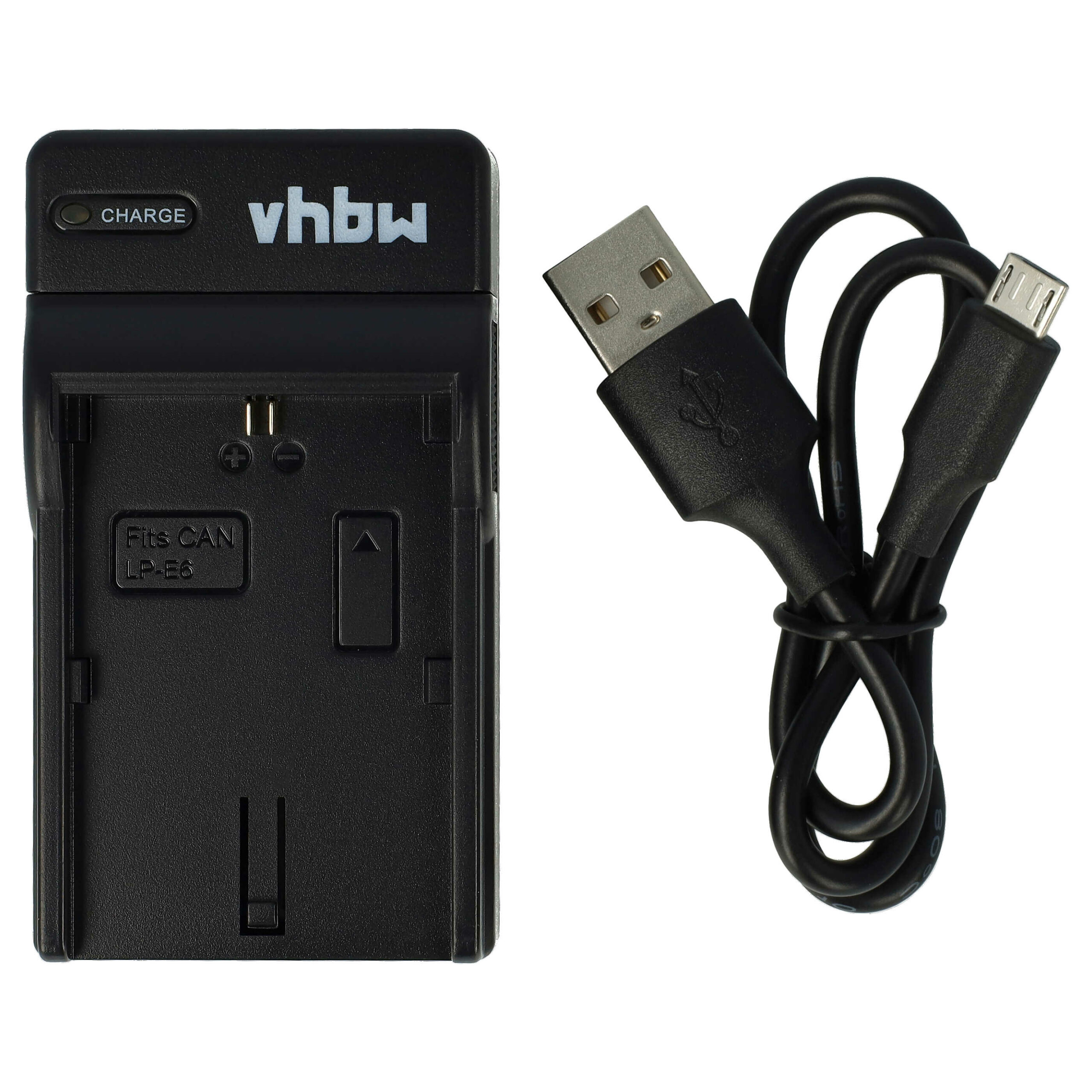 Carregador USB-C com Cabo para Blackmagic, Canon 80D e Câmaras Digitais - vhbw