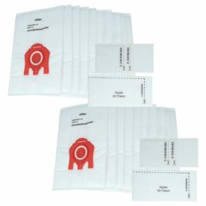 Pack de 20 Sacos para Aspirador Miele tipo F/J/M, M 50 - Microfibra vhbw