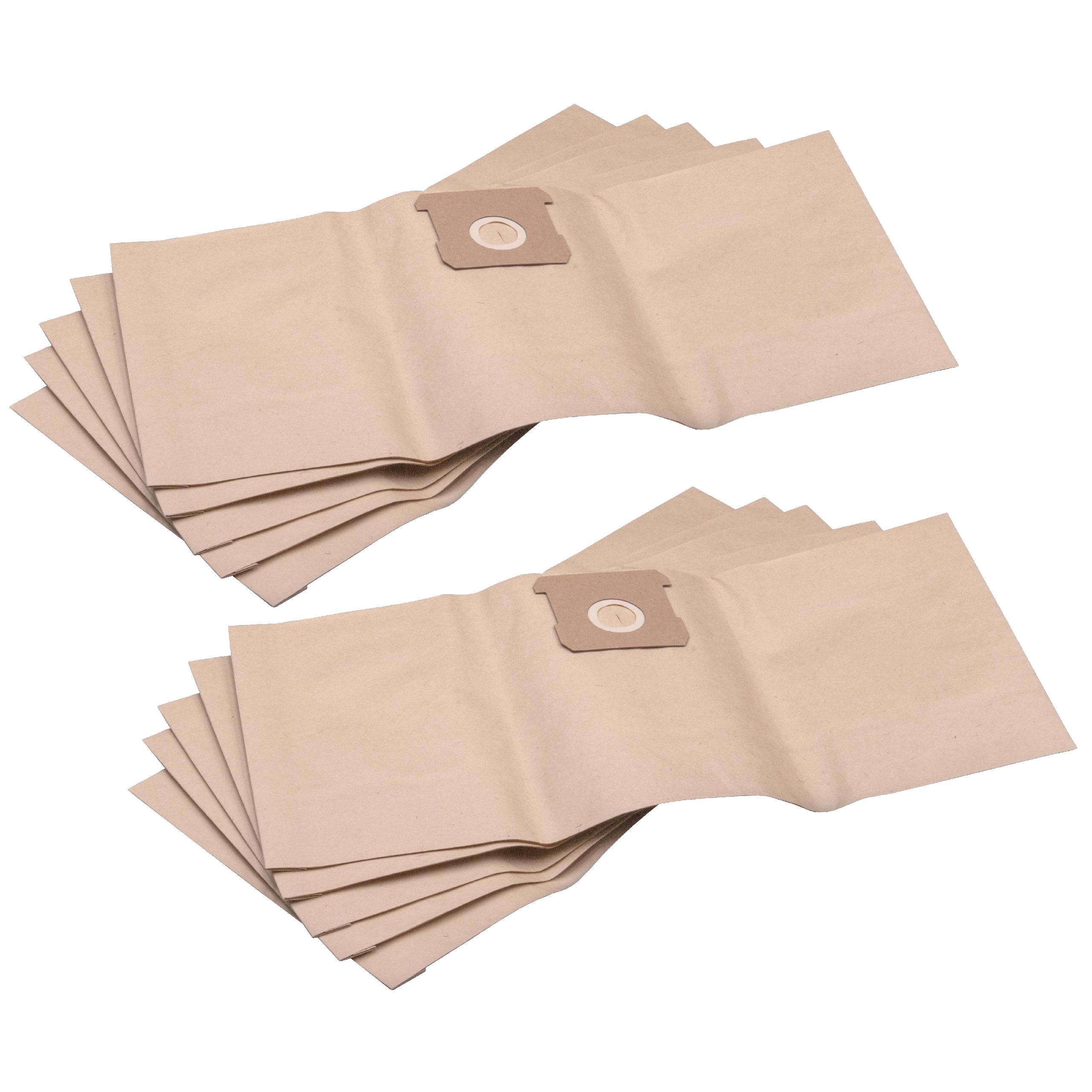 10x Saco para Aspirador Einhell TC-VC 1812 S, TC-VC 1815 S - Papel vhbw - Image 2