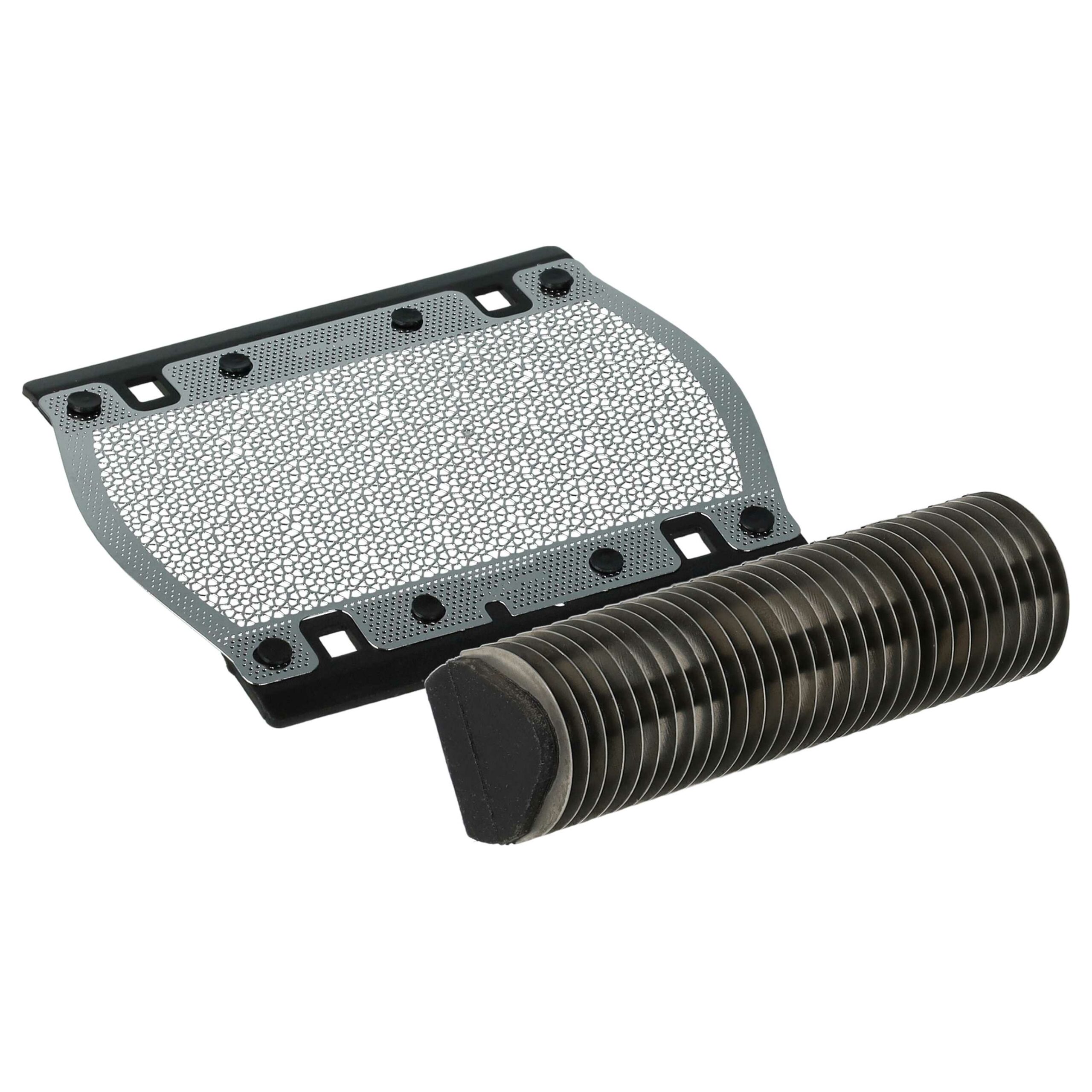 Bloco de corte e lâmina de barbear para Braun 555 - preto/prata vhbw