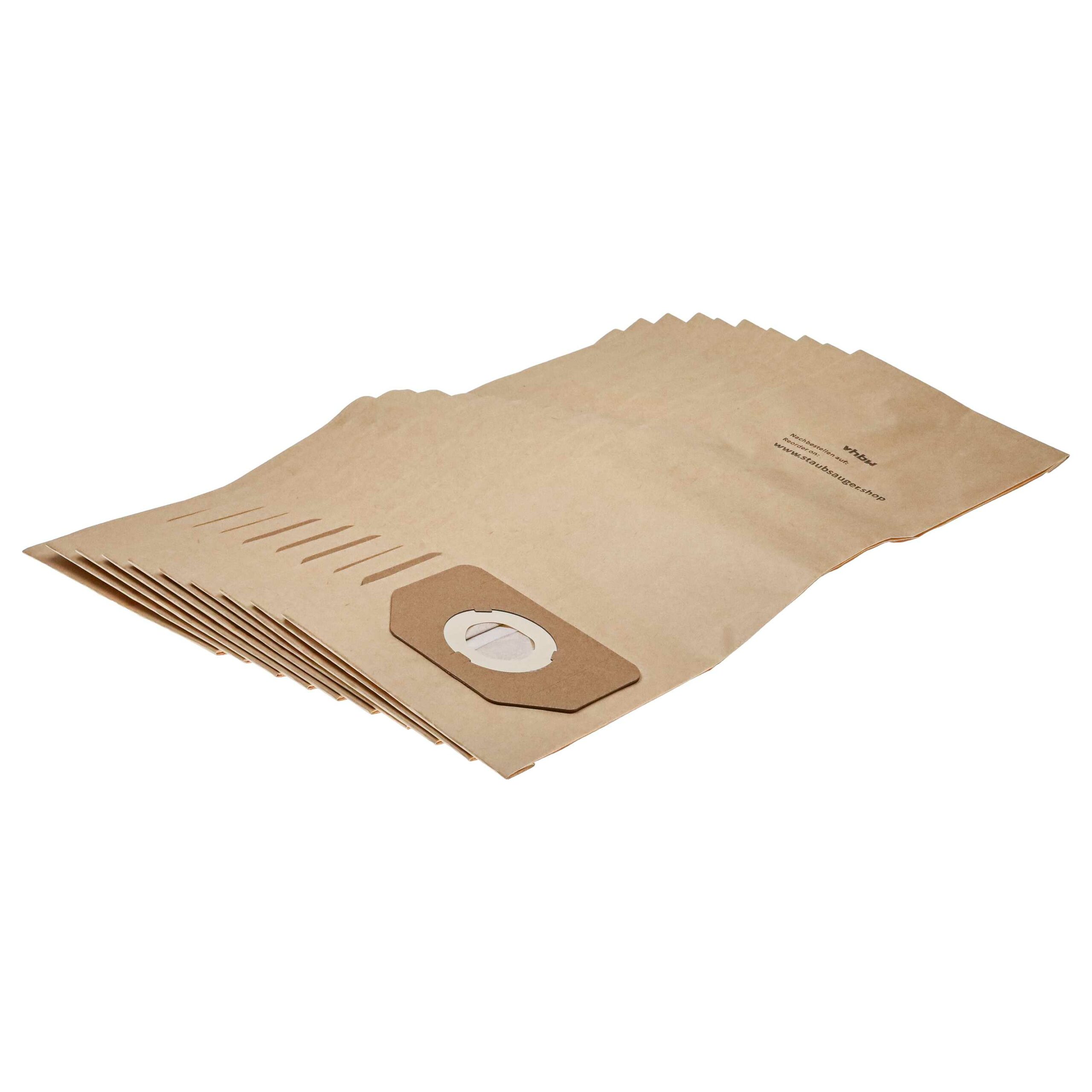 10x Saco para Aspirador substitui Kärcher 6.904-263.0 para Aspiradores Wilfa - papel