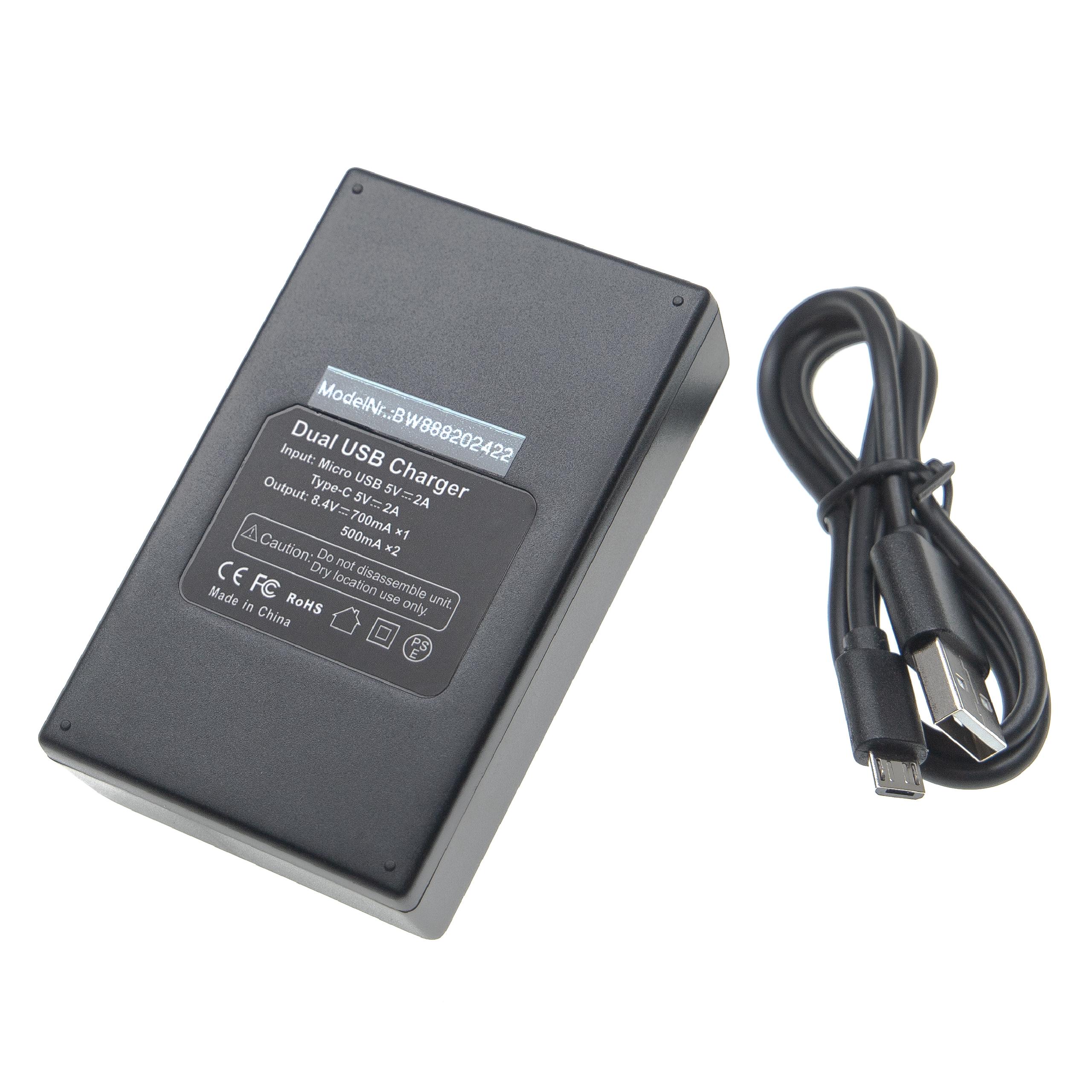 Carregador de Bateria Nikon MH-25 com Micro-USB e USB-C vhbw - Image 2