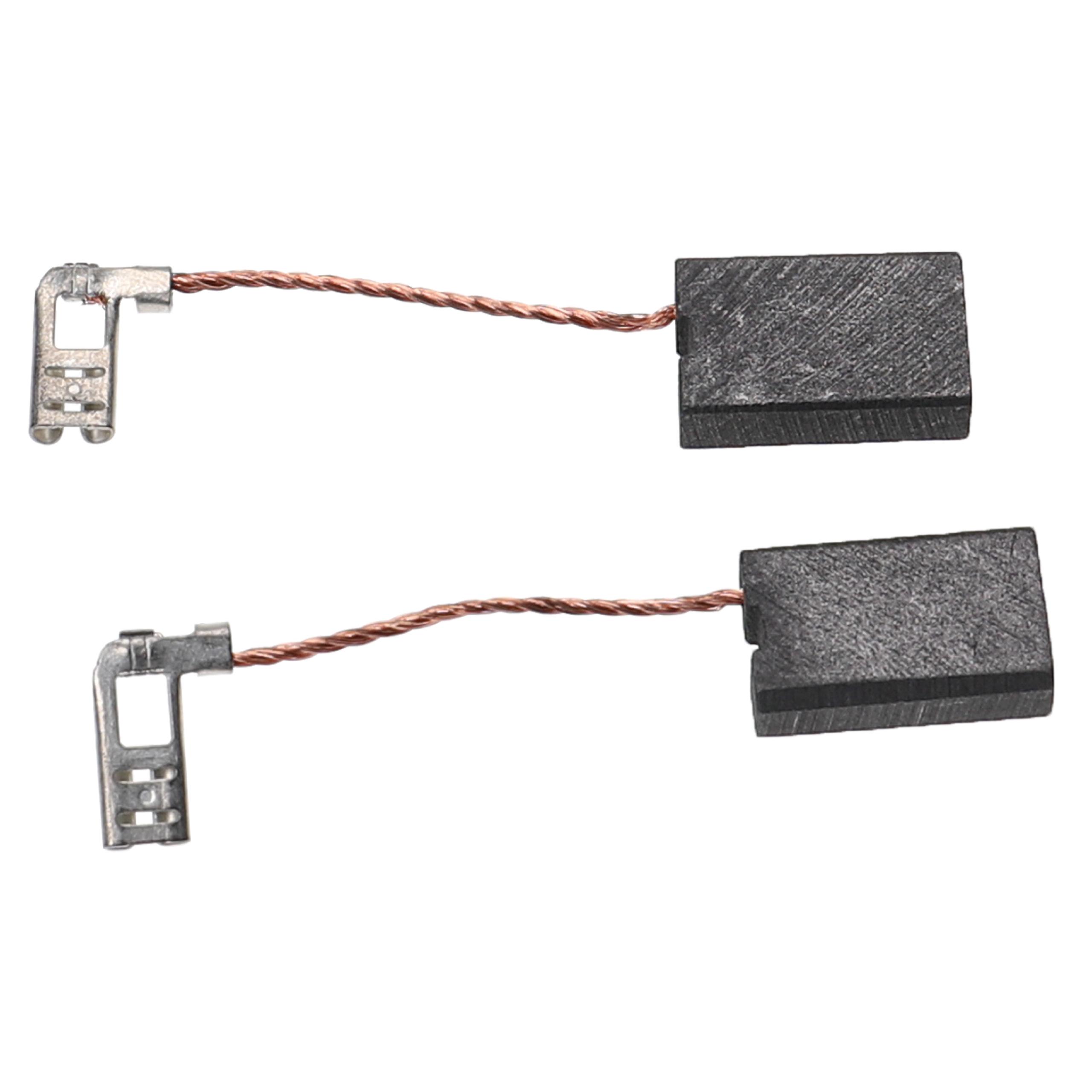 2x Escovas de Carvão vhbw para Mafell ERIKA 70E - 6.3 x 12.5 x 20 mm