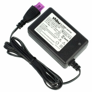 Adaptador de Corrente para Impressoras HP DeskJet 1010, 1510, 2540, 2542, OfficeJet 2620 - vhbw