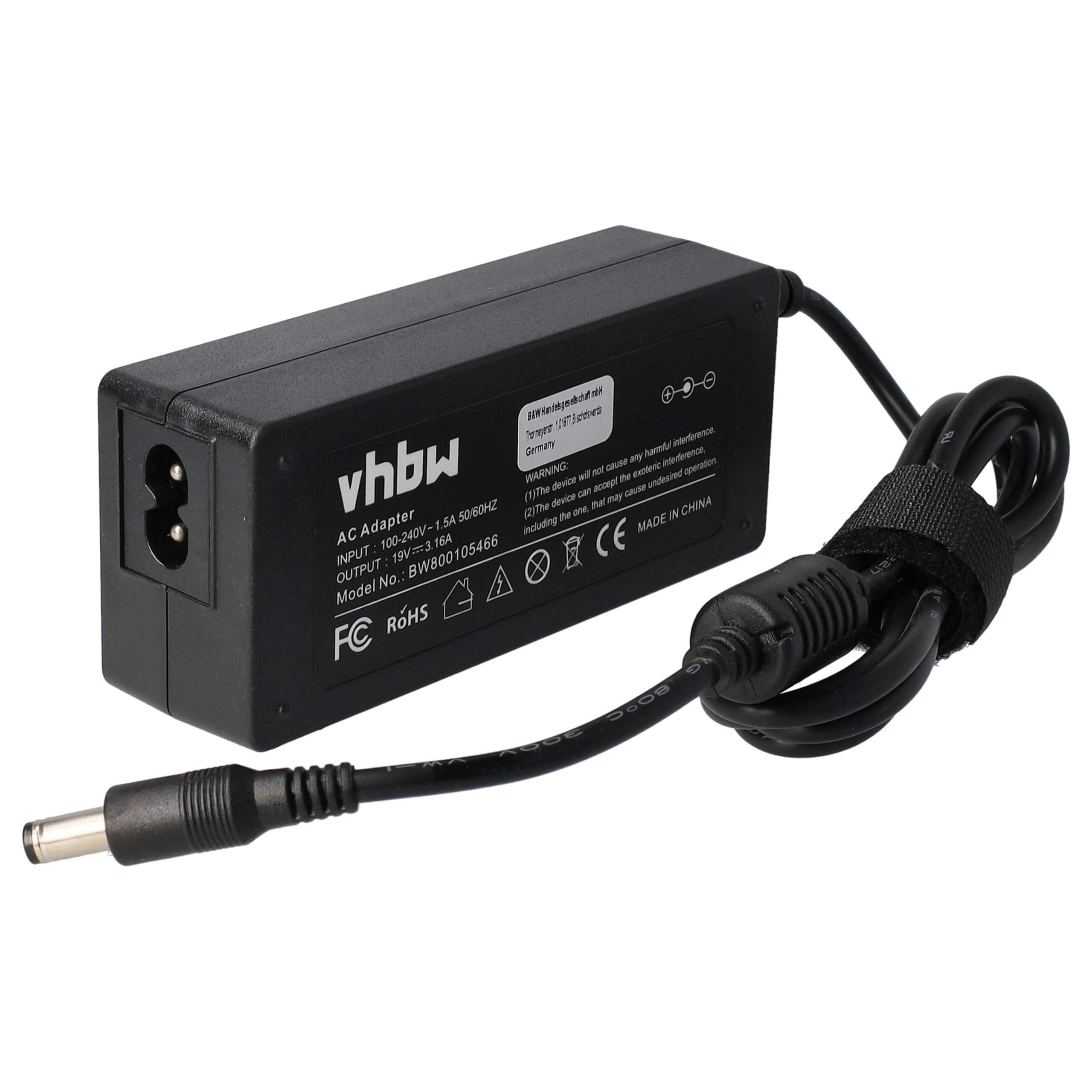 Adaptador de Alimentação para Portátil Acer vhbw 60W - Substitui 25.10064.041, 25.10135.011, 25.10068.121 - Image 3