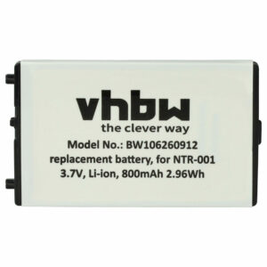Bateria para Consola Nintendo NTR-003, NTR-001 - 800 mAh 3.7 V Li-Ion vhbw