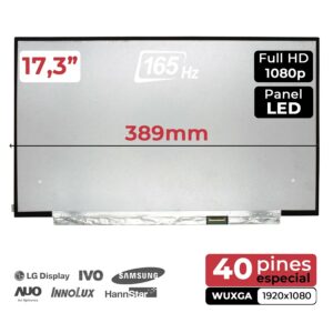 ECRÃ LED QUASE NOVO DE 17,3" PARA PORTÁTIL N173HME-GA1 FHD 165 HZ