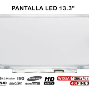 ECRÃ LED DE 13,3" QUASE NOVO PARA PORTÁTIL CLAA133WB01A N133BGE-L32 B133XW01 V1