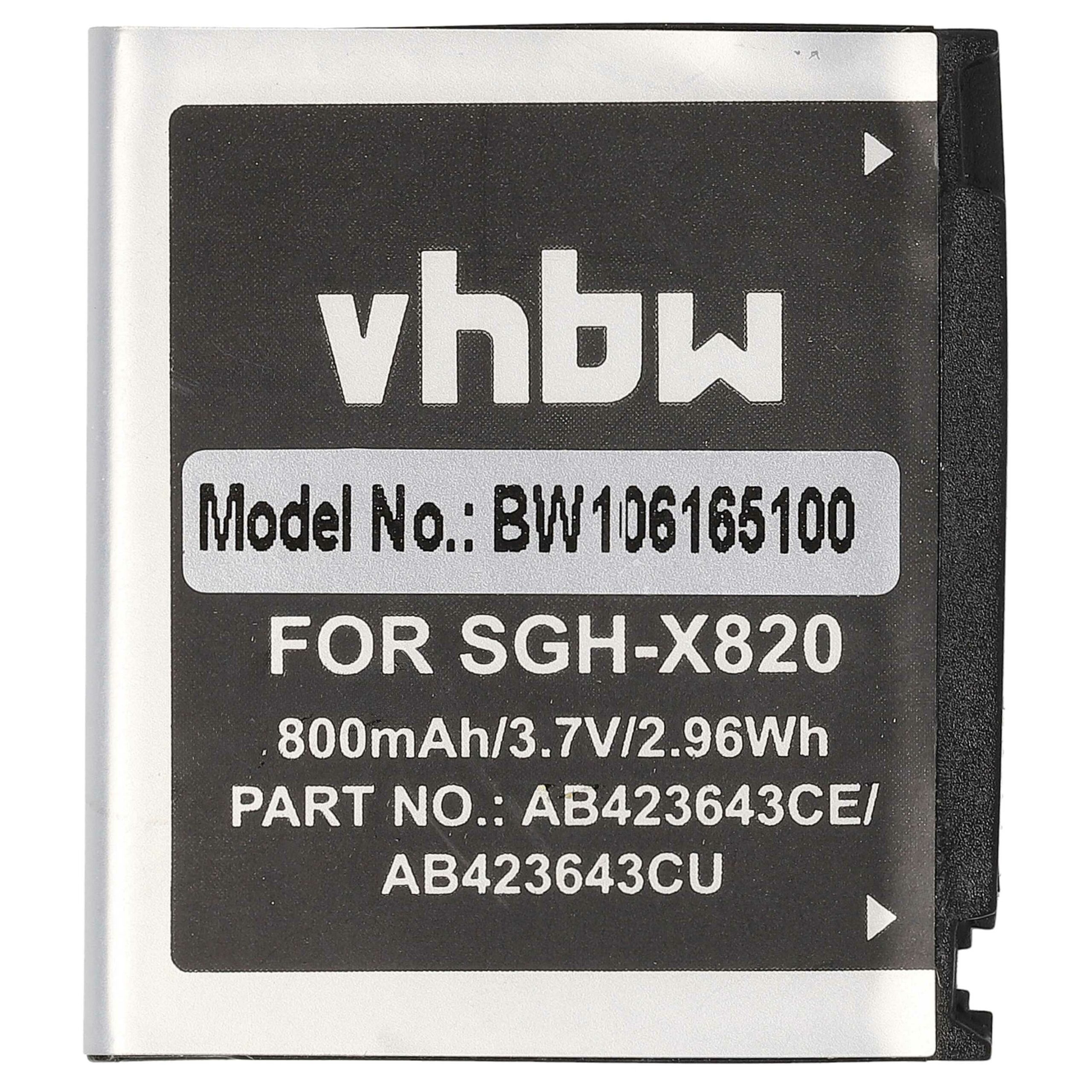 Bateria vhbw para Samsung AB423643CC, AB394235CE, AB394235CECSTD - 800 mAh 3.7 V Li-Ion - Image 3
