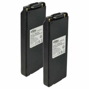 2x Bateria para Rádio Icom BP-195, BP-196H, BP-196, BP-196R - 1800 mAh 9.6 V NiMH + Clip de Cinto vhbw