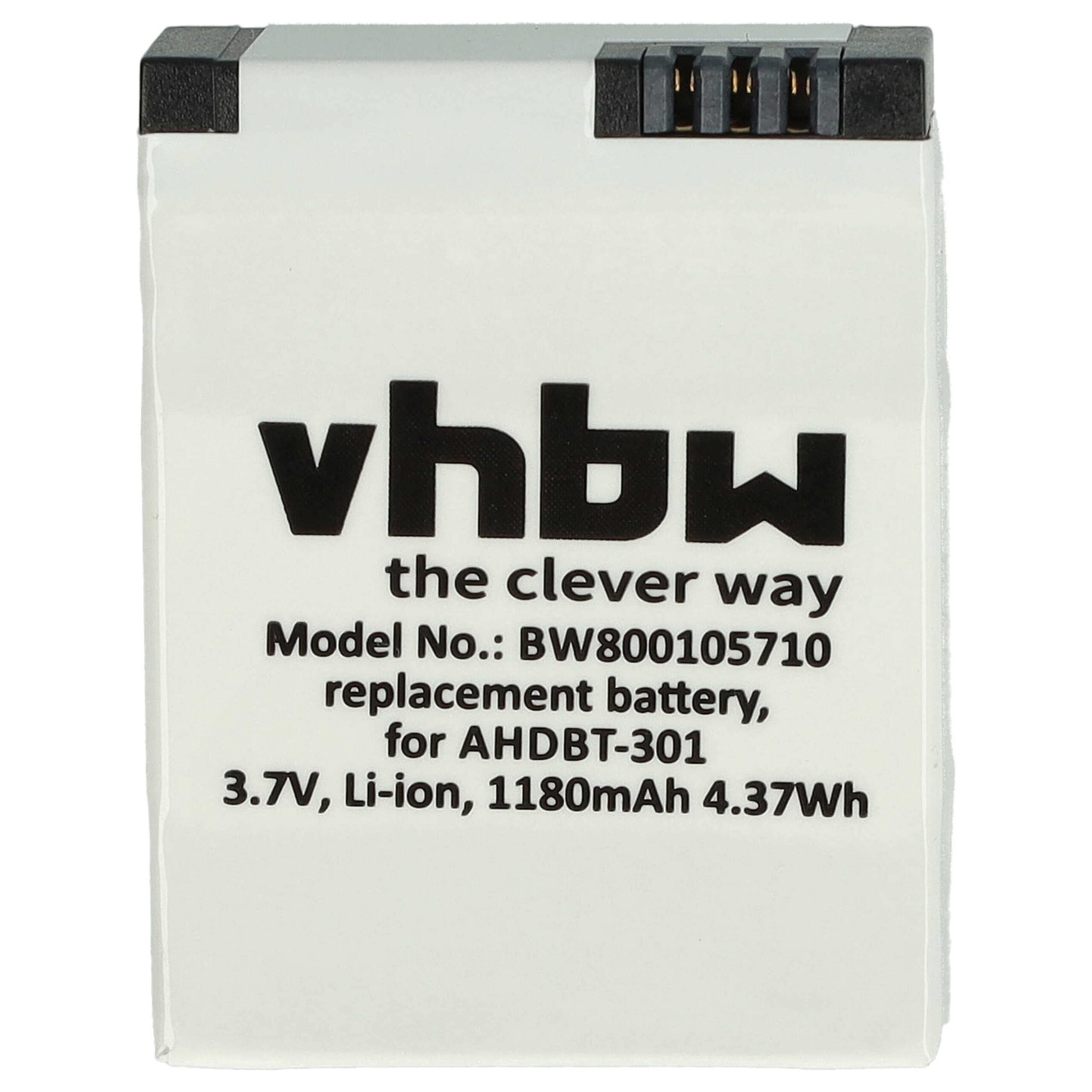 Bateria de substituição para GoPro vhbw 1180 mAh 3.7 V Li-polymer - Image 3