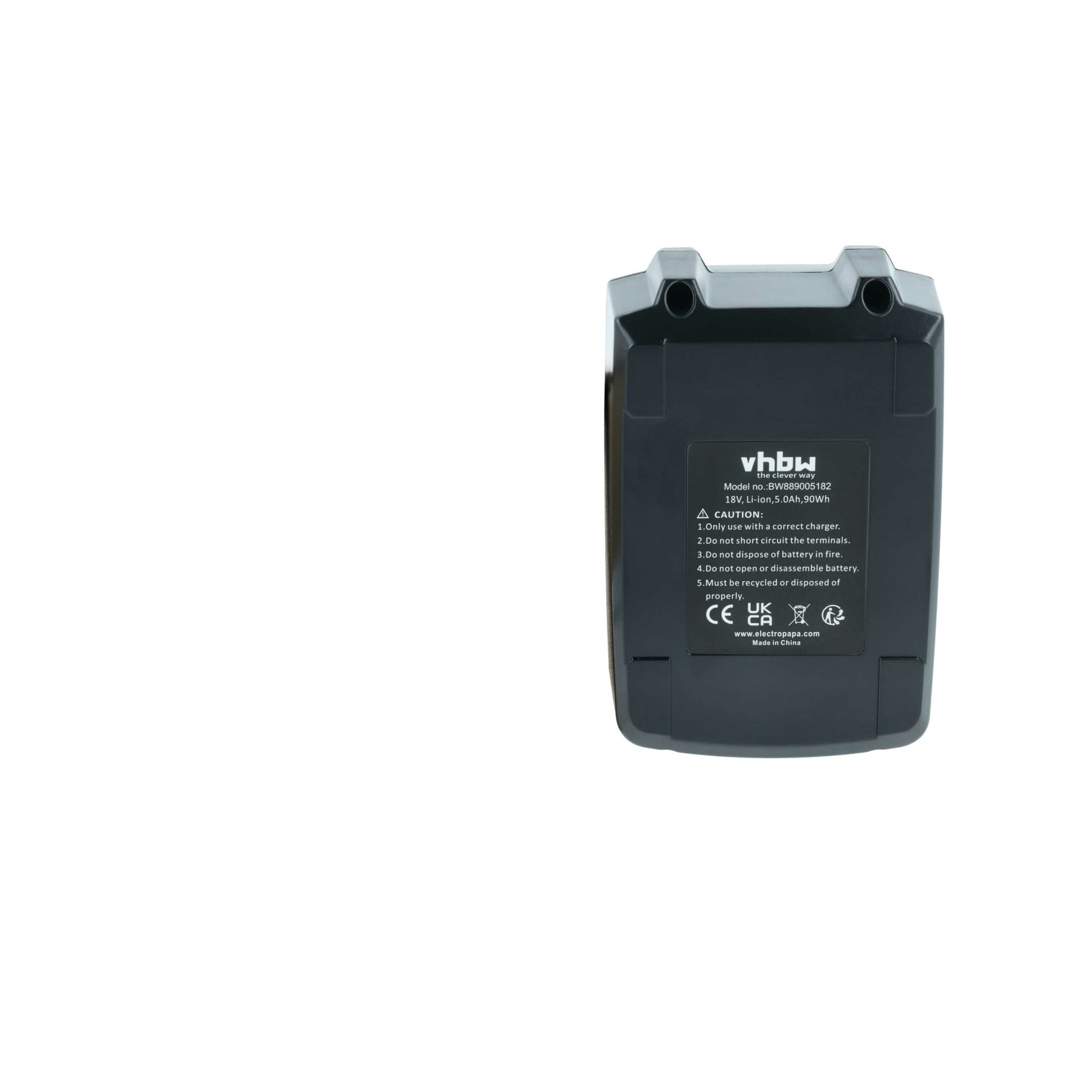 Bateria vhbw 18 V 5000 mAh Li-Ion para Ferramentas Gesipa GES1679689 - Image 3