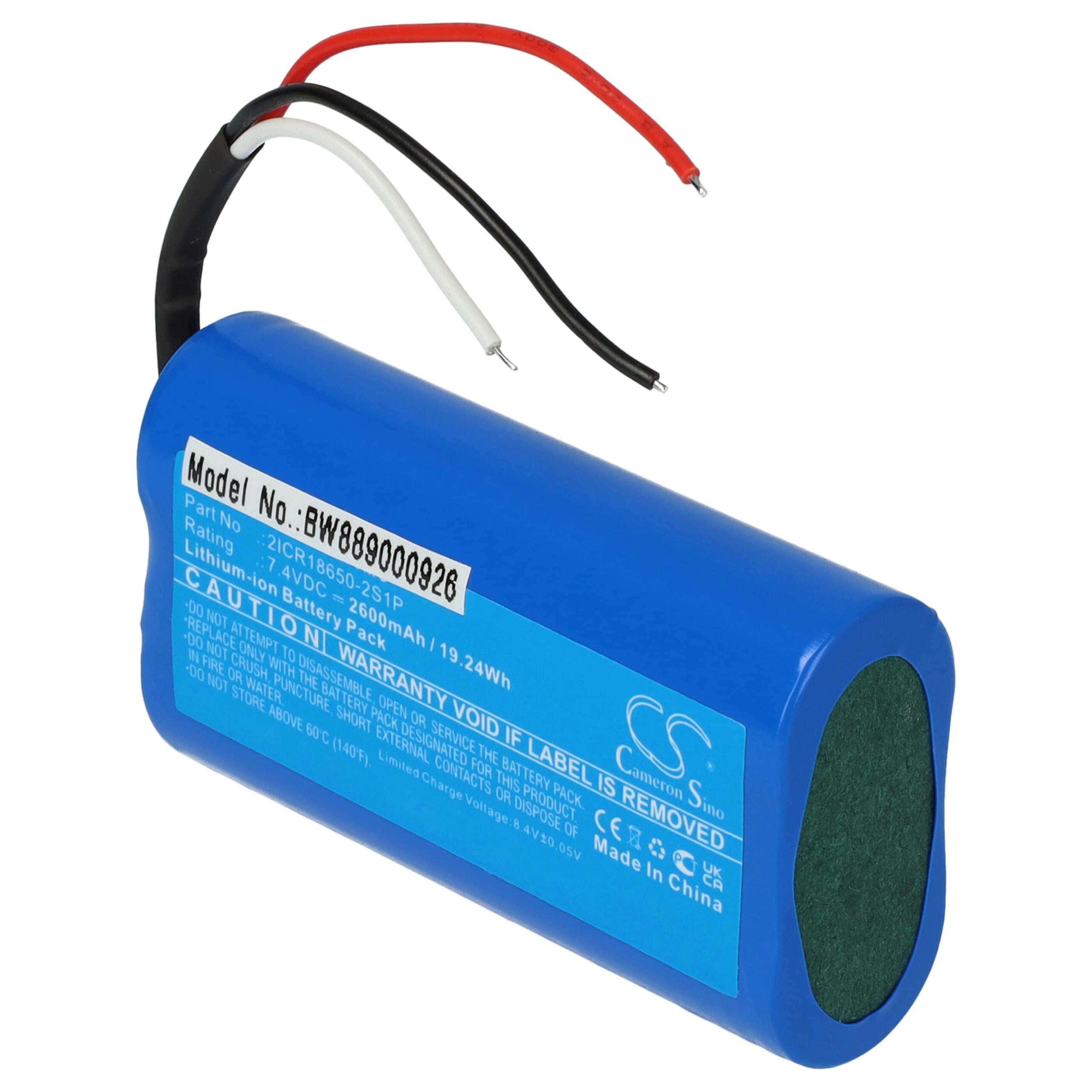 Bateria vhbw para Gimbal DJI - 2600 mAh 7.4 V Li-Ion - Image 3