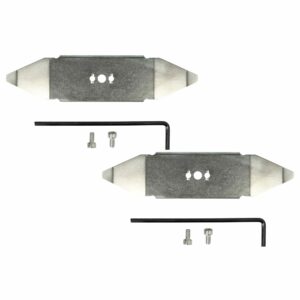 2x Lâminas de Substituição para Cortadores de Relva Robóticos MTD 122-102-619 - Aço Inoxidável, Prateado